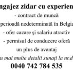 Angajare zidar
